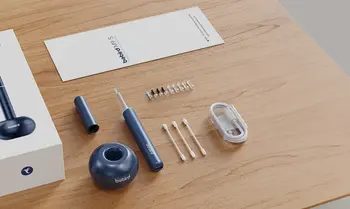 Otoskop z kamerą do czysz uszu, m9s, niebieski