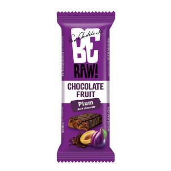 BeRaw! Energy, Plum Chocolate, baton energetyczny, 40 g