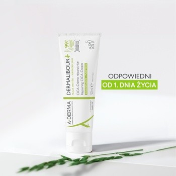 Aderma Dermalibour+ CICA, krem regenerujący, natychmiastowa ulga dla podrażnionej skóry, 100 ml