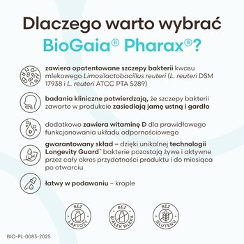 Biogaia Pharax, krople, 5 ml