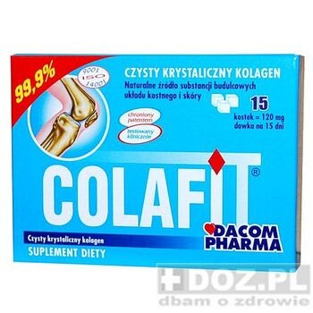 Colafit, kostki liofilizowanego kolagenu, 15 szt