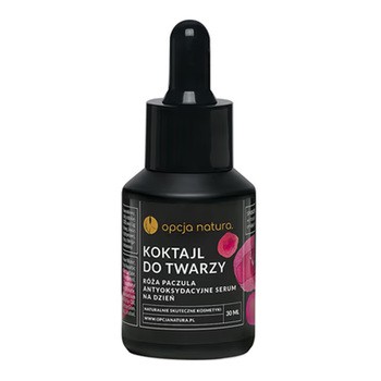 Opcja Natura, antyoksydacyjne serum do twarzy na dzień, Róża & Paczula, 30 ml