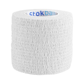 StokBan bandaż elastyczny, samoprzylepny, 4,5 m x 5 cm, biały, 1 szt.
