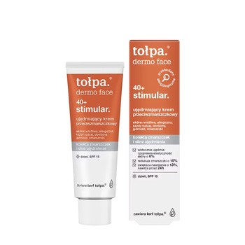Tołpa Dermo Face Stimular 40+, ujędrniający krem przeciwzmarszczkowy, na dzień, SPF 15, 40 ml