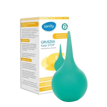 Sanity Gruszka katar STOP, z miękką końcówką nr 7, 6 - 12m