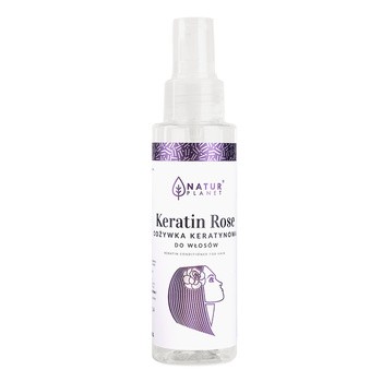 Natur Planet Keratin Rose, odżywka keratynowa do włosów, 100 ml