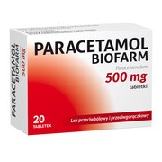 Paracetamol Biofarm, 500 mg, tabletki, 20 szt. https://azcdn.doz.pl/image/d/product/27429ae5-scale-180x180.png