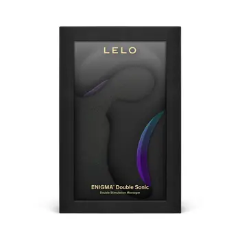 Lelo Enigma Double Sonic Stormy Black, podwójny wibrator soniczny, 1 szt.