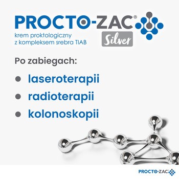 Procto-Zac Silver, krem proktologiczny z komplekem srebra, 25 ml