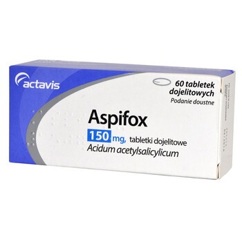 Aspifox, 150 mg, tabletki dojelitowe, 60 szt.