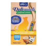 Life Cat Deli Snack Natural Cream Chicken, kremowy przysmak z kurczakiem dla kotów, saszetki, 15 g x 6 szt. https://azcdn.doz.pl/image/d/product/fbd31f3f-scale-180x180.png