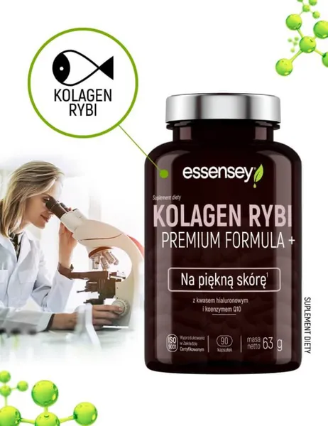 Рыбий коллаген Essensey Premium Formula+ с гиалуроновой кислотой и Q10, 90 капсул — фото 6