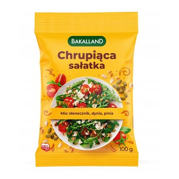 Bakalland, chrupiąca sałatka mix, słonecznik, dynia, pinia, 100 g