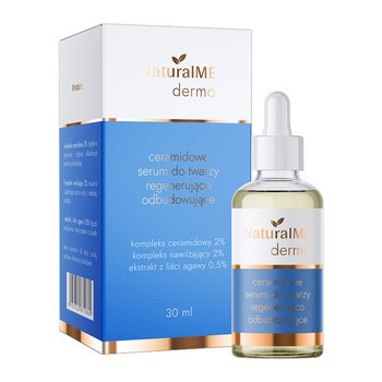 NaturalME Dermo, ceramidowe serum do twarzy regenerująco-odbudowujące, 30 ml