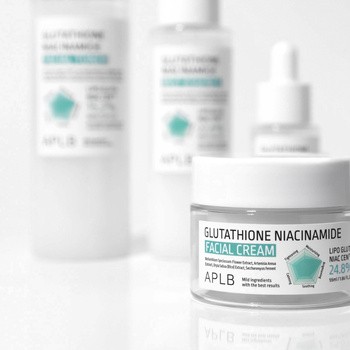 APLB Glutathione Niacinamide Facial Cream, krem rozjaśniający do twarzy z glutationem i niacynamidem, 55 ml