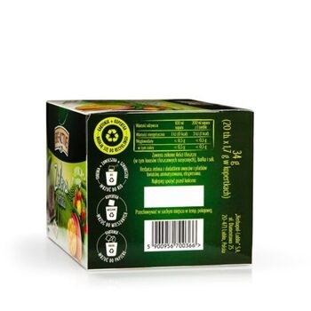Big-Active, Zielona herbata w torebkach z opuncją figową i mango, 30 g (1,5 g x 20 szt.)