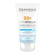 Dermedic Sunbrella, ultralekki krem ochronny SPF 50+ dla skóry naczyniowej i nadreaktywnej, 40 ml