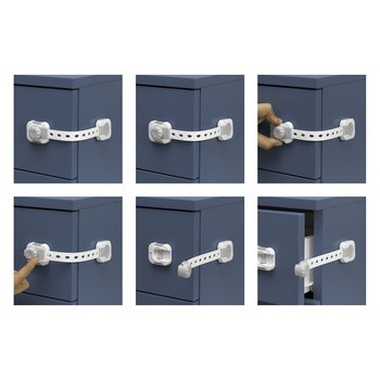 Sipo, zabezpieczenie szaf i szuflad z funkcją smart lock, 6 szt.