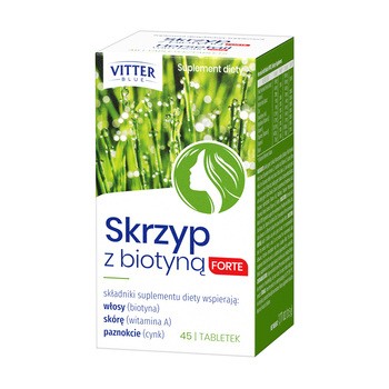 Vitter Blue Skrzyp z biotyną Forte, tabletki, 45 szt.