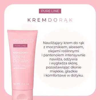 Sylveco Pure Line, krem,do rąk,nawilżający, 50 ml