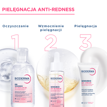 Zestaw Bioderma Sensibio AR+, krem, 40 ml + żel micelarny, 250 ml