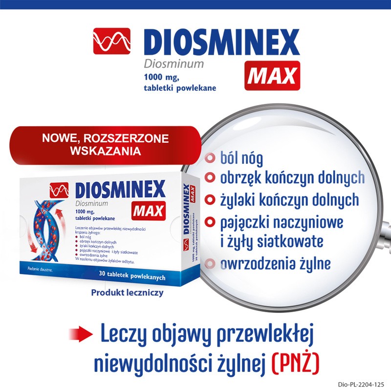 Diosminex Max 1000 Mg Tabletki Powlekane 60 Szt Portal Dozpl 5587