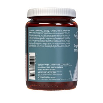 Vitalers Selen organiczny 200 mcg, kapsułki, 120 szt.