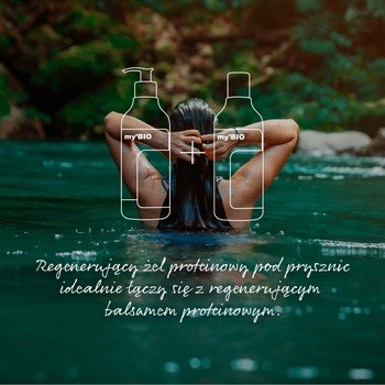 my'BIO, regenerujący żel pod prysznic, proteinowy, 500 ml