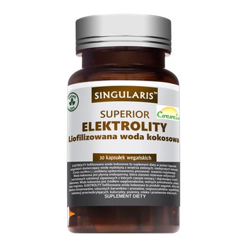Singularis Elektrolity, liofilizowana woda kokosowa, kapsułki, 30 szt.