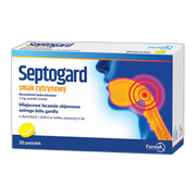 Septogard smak cytrynowy, 3 mg, pastylki twarde, 20 szt.
