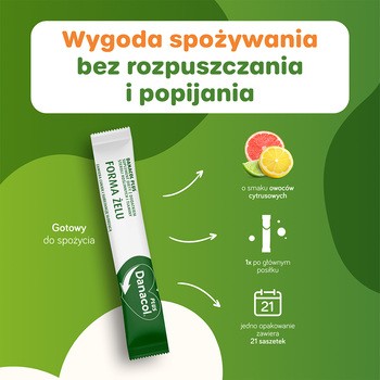 Danacol Plus, żel doustny, 15 ml, 21 saszetek