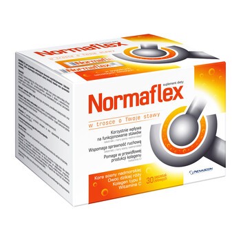 Normaflex, preparat żelowy, 5 g, 30 saszetek x 2 opakowania (1+1 gratis).