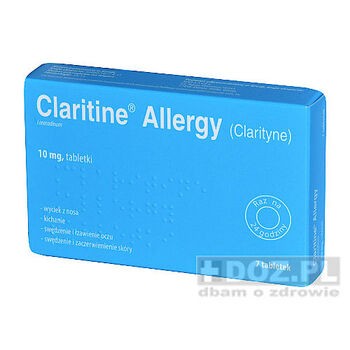 Claritine Allergy, 10 mg, tabletki (import równoległy), 7 szt