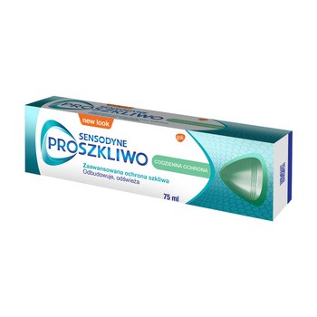 Sensodyne ProSzkliwo, codzienna ochrona pasta z fluorem do zębów, wzmacniająca i utwardzająca szkliwo, o smaku miętowym, 75 ml