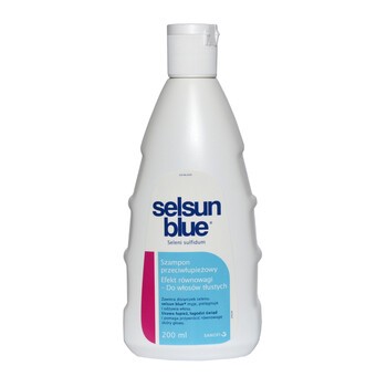 Selsun Blue, szampon do włosów tłustych, 200 ml