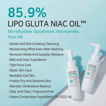 APLB Glutathione Niacinamide Cleansing Oil, olejek do mycia twarzy, 105 ml