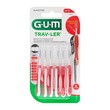 Gum Trav-Ler, szczoteczka międzyzębowa, 0,8 mm, czerwona, 6 szt.