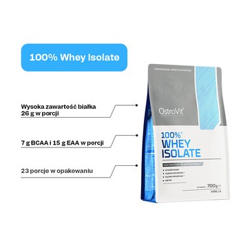 OstroVit 100% Whey Isolate, proszek, smak vanilla, 700 g