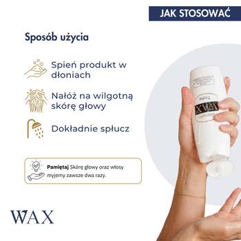 WAX Tricho, szampon na wypadanie włosów, wzmacniający, zwiększający gęstość, 200 ml