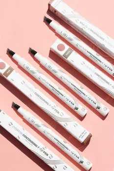 J.Cat Beauty Eyebrow Contouring 4 - Tip Pen, precyzyjny pisak do stylizacji brwi 102 Brown, 1,5 g