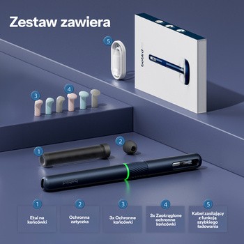 Bebird Note 5, otoskop z kamerą do czyszczenia uszu, niebieski, 1 szt.