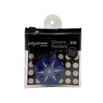 Jellystone Designs, gryzak terapeutyczny Granatowy Płatek Śniegu, 1 szt.