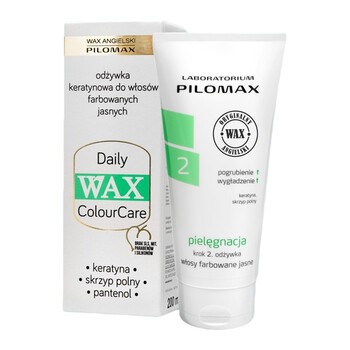 WAX ang Pilomax pielęgnacja krok 2, odżywka, włosy farbowane, jasne, 200 ml