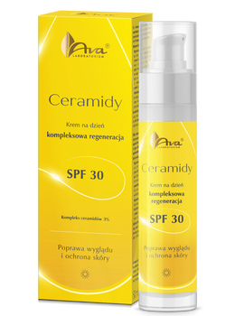 AVA Ceramidy, krem na dzień, kompleksowa regeneracja SPF 30, 50 ml