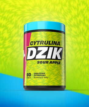 Dzik Cytrulina Sour Apple, proszek, smak kwaśne jabłko, 540 g