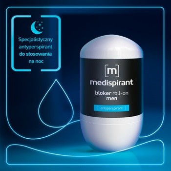 Medispirant, antyperspirant, bloker Men, roll-on, 40 ml