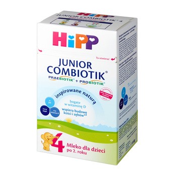 HiPP 4 Junior Combiotik, mleko następne, po 2. roku, proszek, 550 g