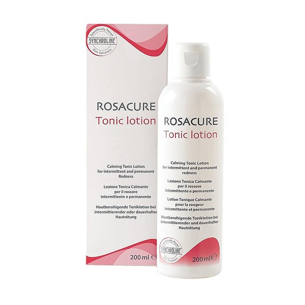 Synchroline Rosacure Tonic Lotion, feuchtigkeitsspendend-beruhigend Gesichtstonikum, 200 ml