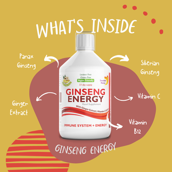 Swedish Nutra Ginseng Energy, płyn, 500 ml