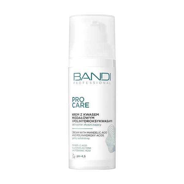 Bandi Professional Bandi Pro Care, krem z kwasem migdałowym i polihydroksykwasami delikatnie złuszczający, 50 ml — Inhaltsstoffe und Bewertung